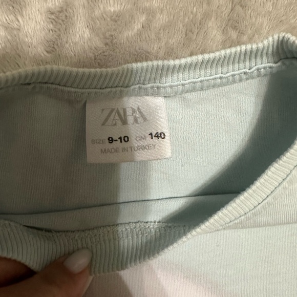 Zara Blue and Pink Short Sleeve Tees Casual Collection - Picture 3 of 6